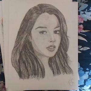 Drawing of Emilia Clarke